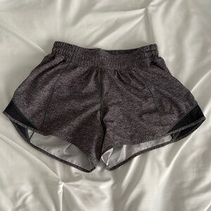 Lululemon size 4 gray hotty hot 4 inch shorts